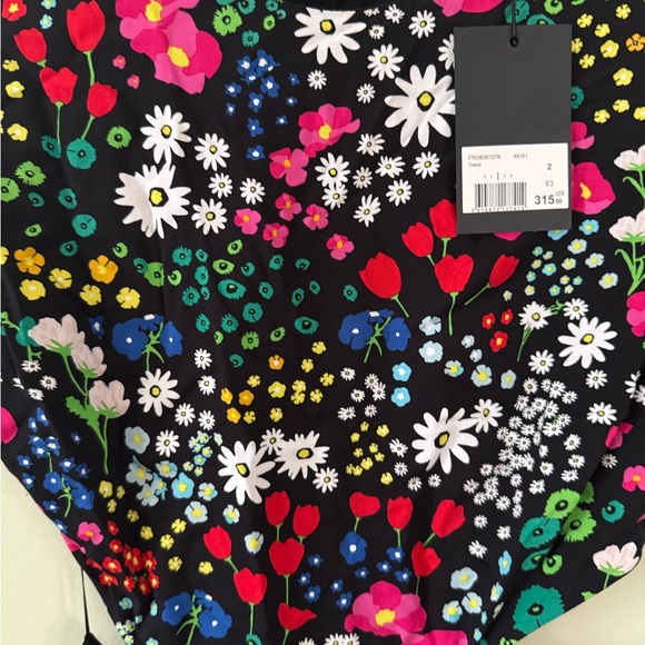 The Kooples Black Floral Midi Dress - Picture 2 of 7